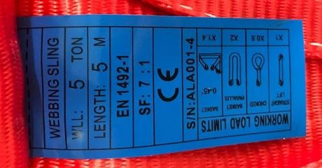 tag for webbing sling(001) tag for webbing sling(001)